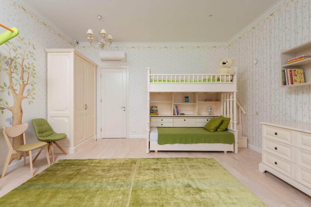 furnished kids bed room